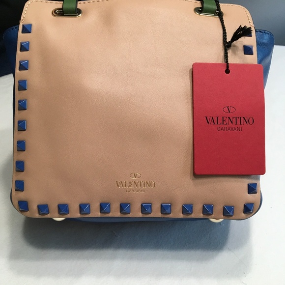 Valentino Mini Colorblock Leather Tote - Picture 8 of 11